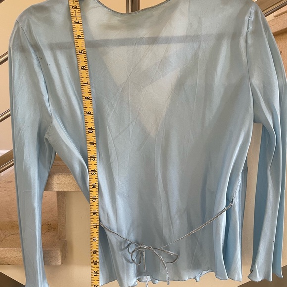 Vintage Philosophy by Alberta FERRETTI Light Blue Top - Picture 11 of 16